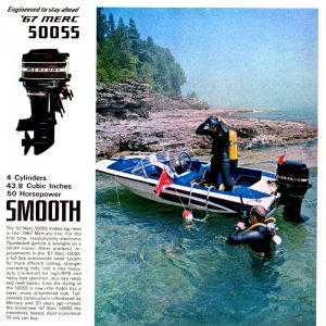 1967 Mercury Outboard Brochure Page 9