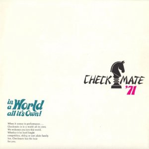 1971 Checkmate Brochure Page 3
