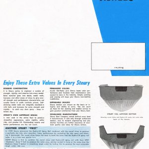 1965 Steury Brochure Back Cover