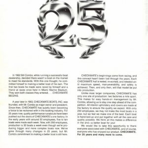 1988 Checkmate Brochure Page 2