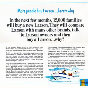 1968 Larson Brochure Page 2
