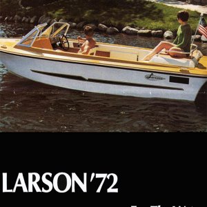 1972 Larson Brochure Page Front Cover