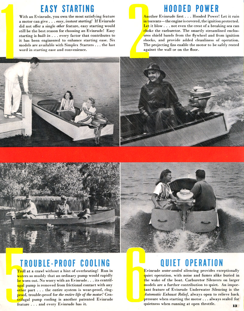 1941 Evinrude Brochure Page 13