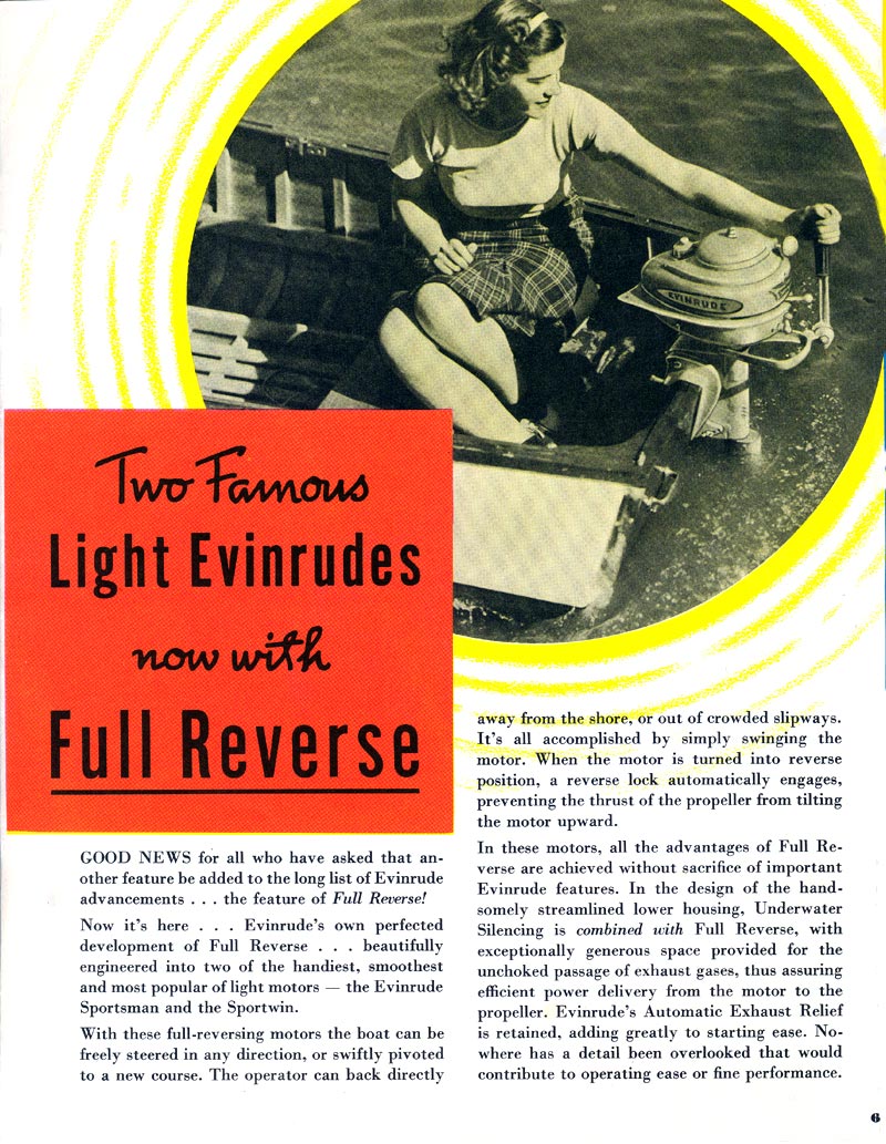 1941 Evinrude Brochure Page 6