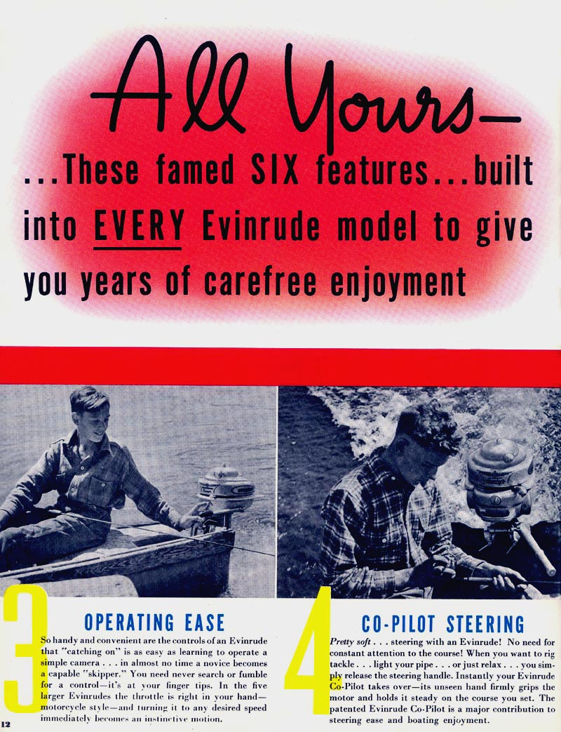 1942 Evinrude Brochure Page 12