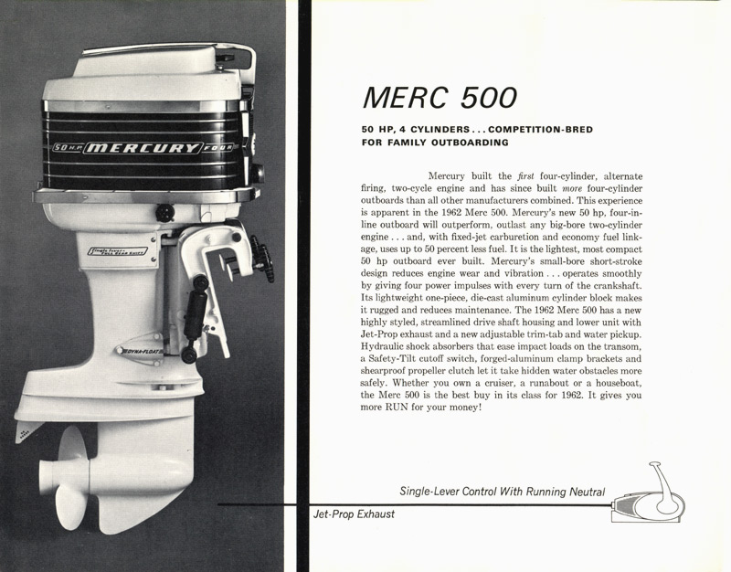 1962 Mercury Outboard Brochure Page 11