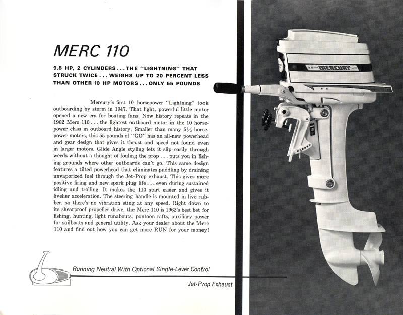 1962 Mercury Outboard Brochure Page 16