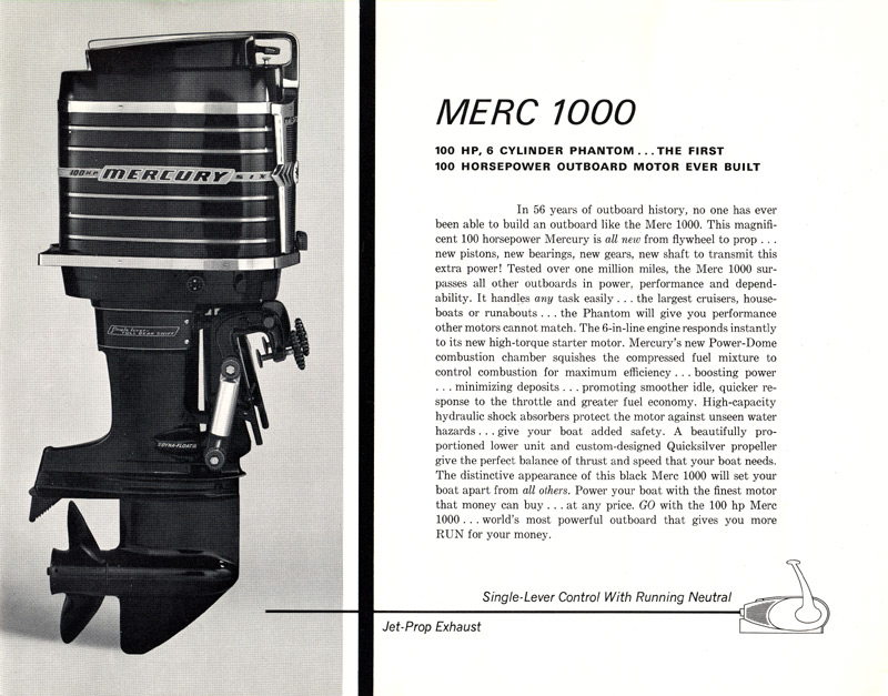 1962 Mercury Outboard Brochure Page 7