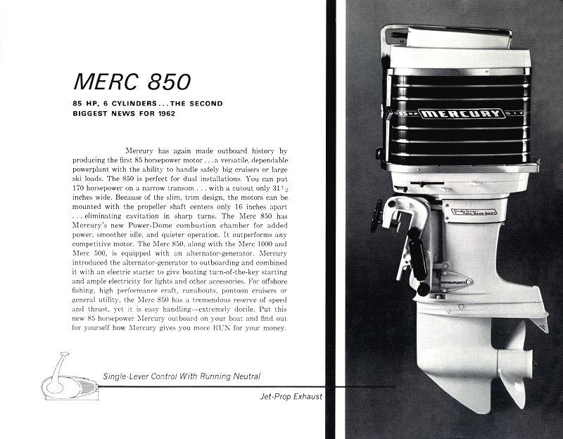 1962 Mercury Outboard Brochure Page 8