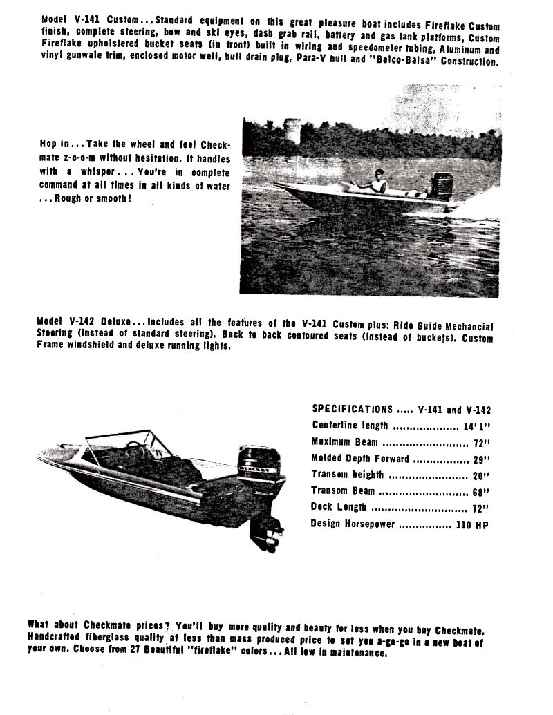 1967 Checkmate Brochure Page 2