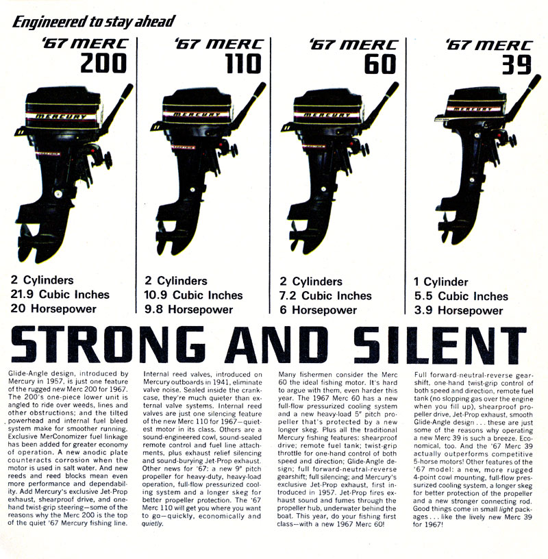 1967 Mercury Outboard Brochure Page 11