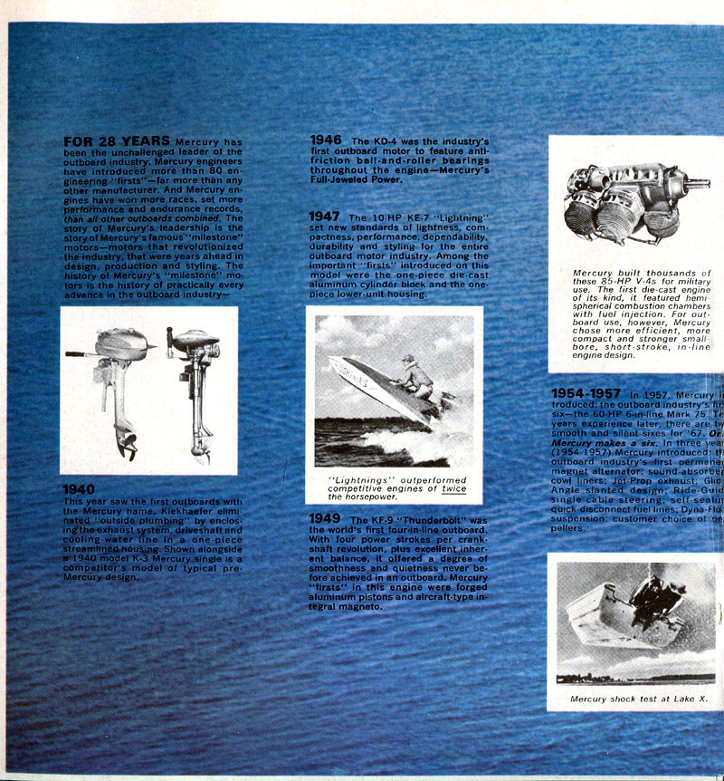 1967 Mercury Outboard Brochure Page 2