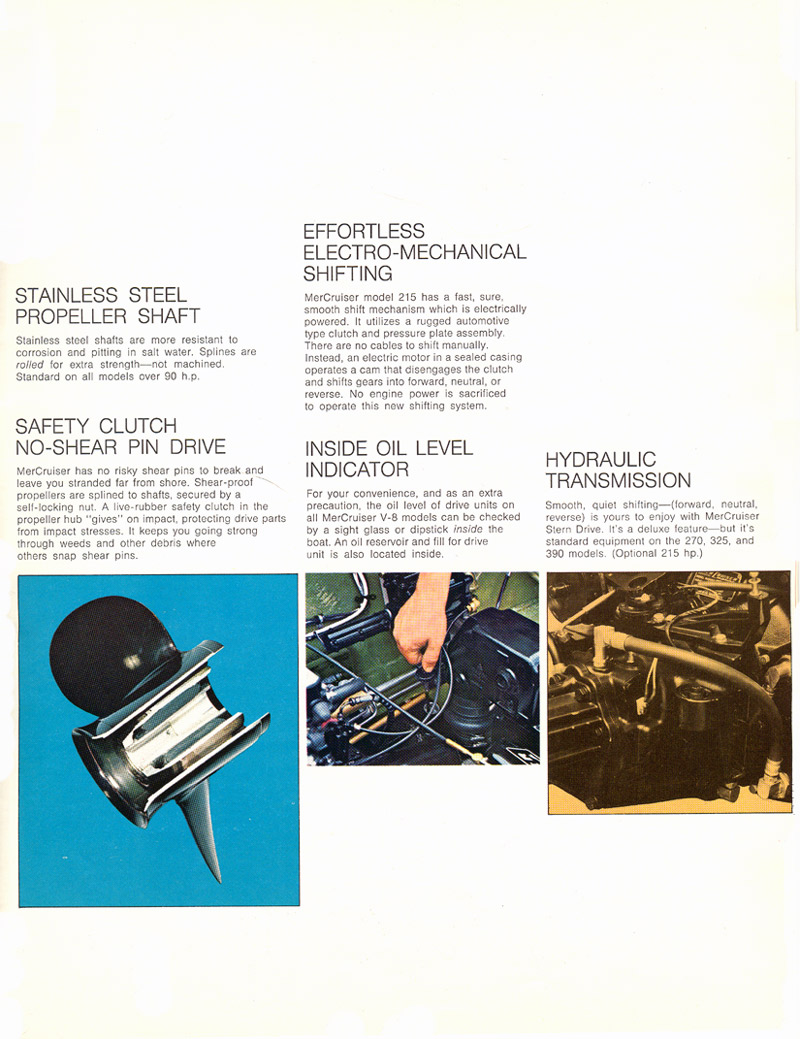 1970 Mercruiser Brochure Page 11