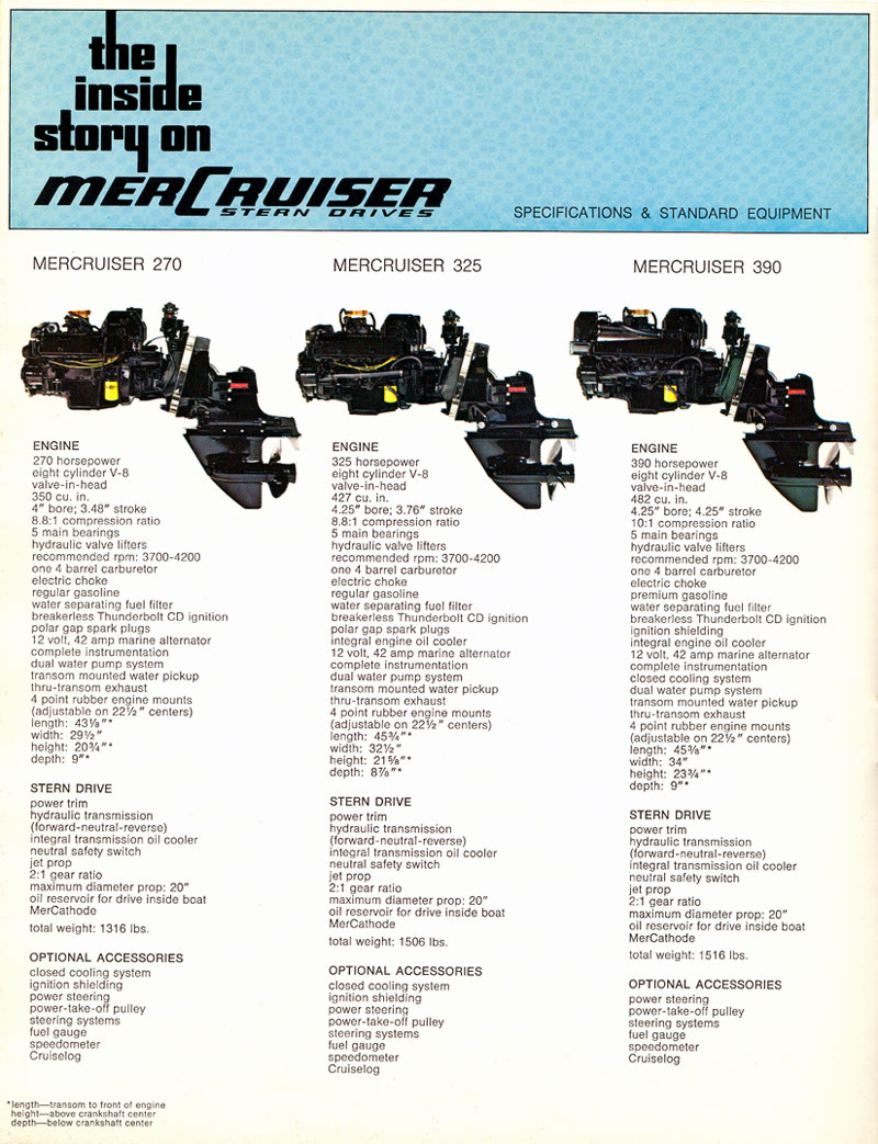 1970 Mercruiser Brochure Page 14