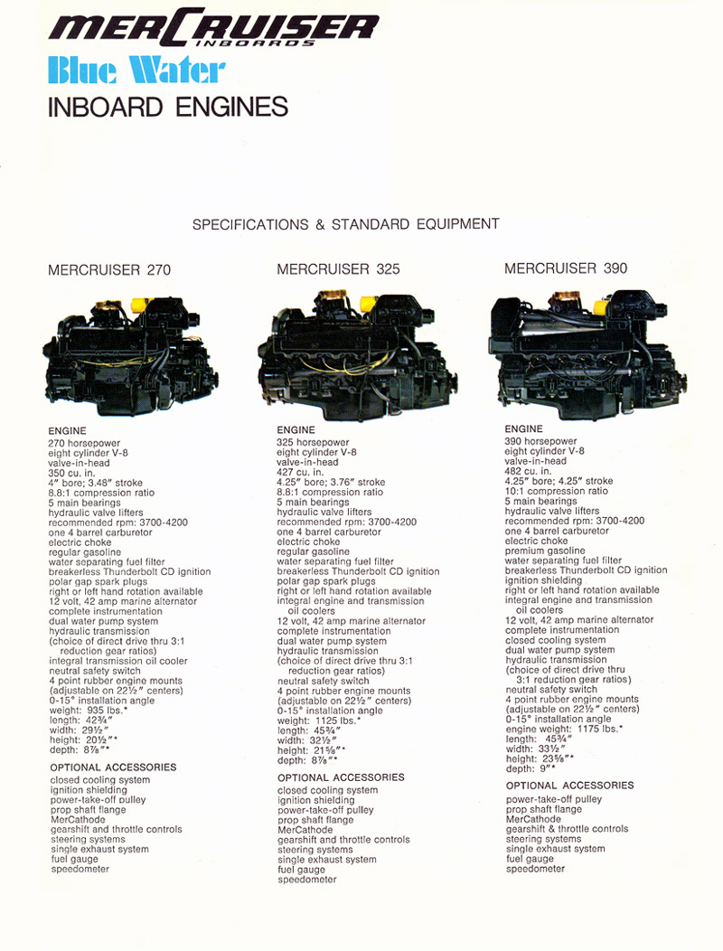 1970 Mercruiser Brochure Page 17