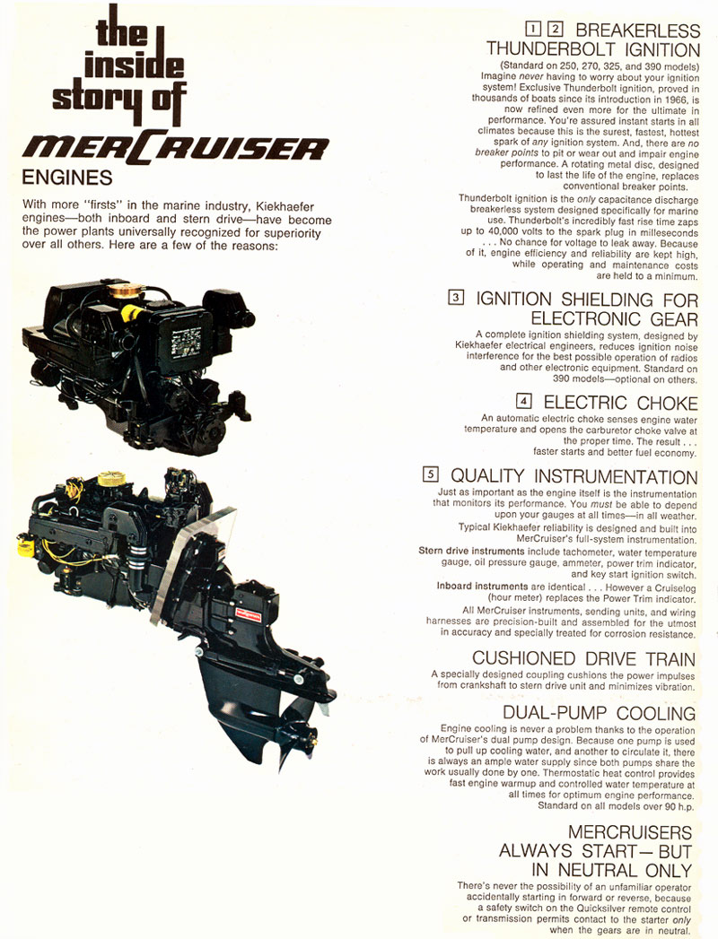 1970 Mercruiser Brochure Page 18 | Endless Boating Forums