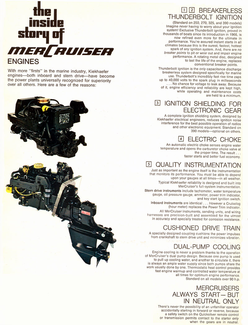 1970 Mercruiser Brochure Page 18