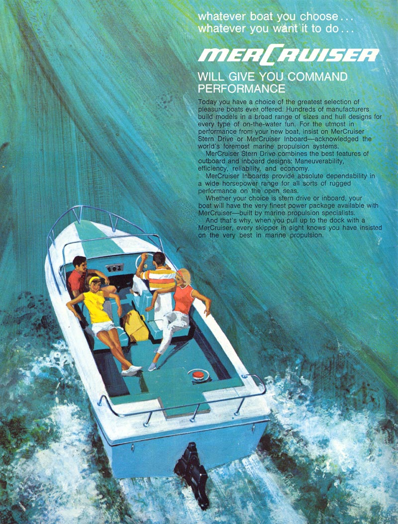 1970 Mercruiser Brochure Page 2