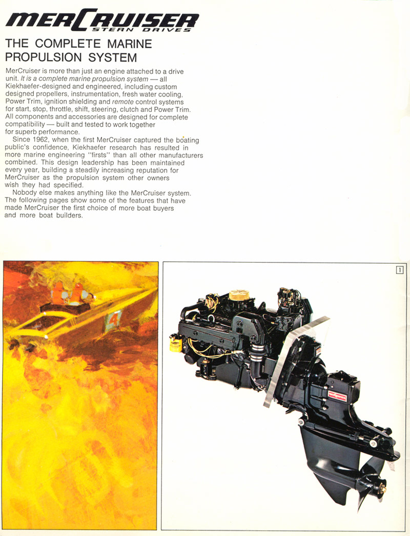 1970 Mercruiser Brochure Page 4