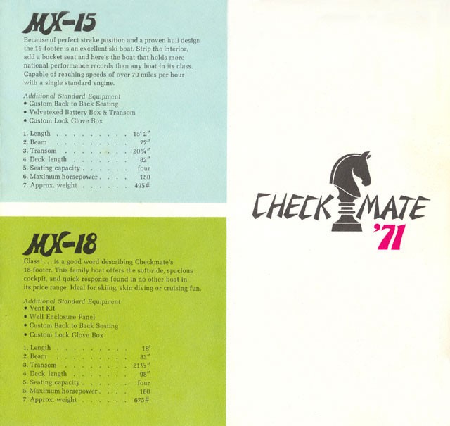 1971 Checkmate Brochure Page 7