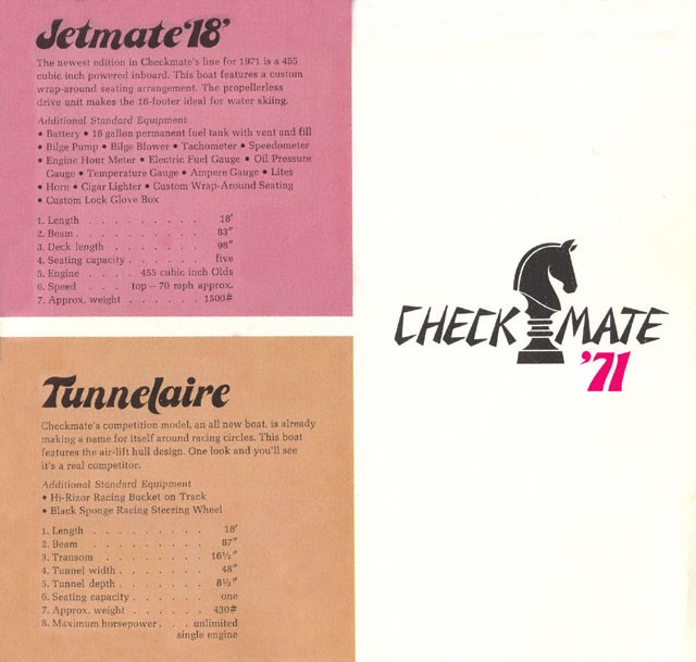 1971 Checkmate Brochure Page 9