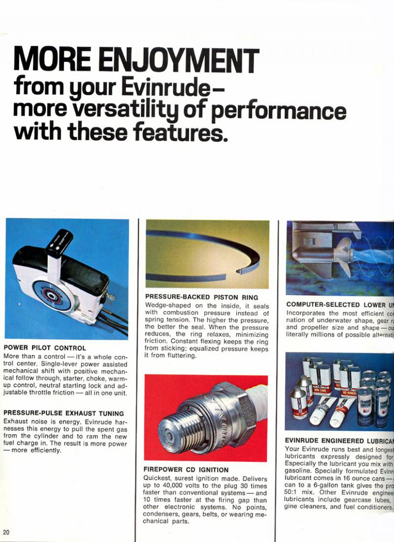 1973 Evinrude Brochure Page 20