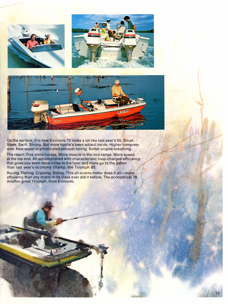 1974 Evinrude Brochure Page 13