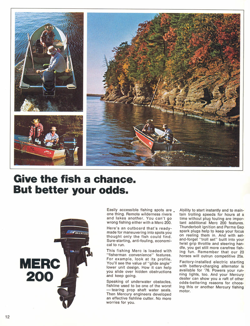 1976 Mercury Brochure Page 12