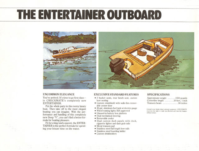 1979 Checkmate Brochure Page 14