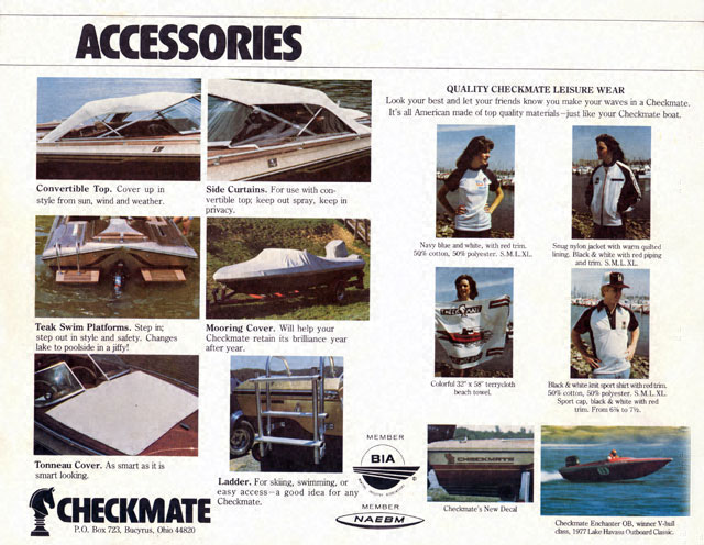 1979 Checkmate Brochure Page 20