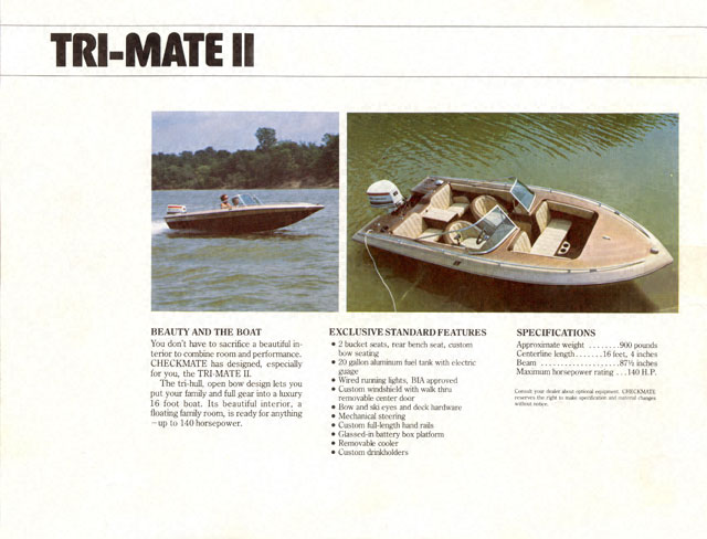 1979 Checkmate Brochure Page 6