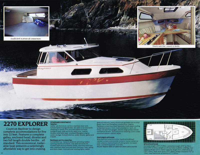 1982 Bayliner Brochure Page 14