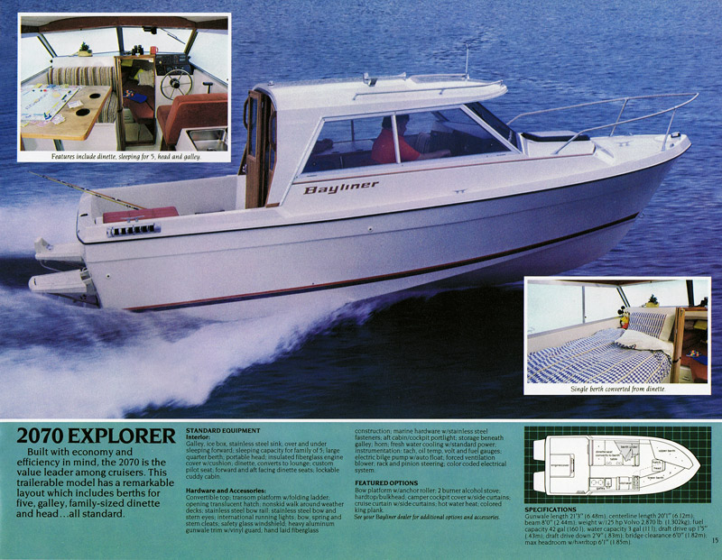 1982 Bayliner Brochure Page 15