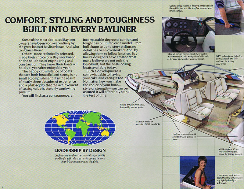 1982 Bayliner Brochure Page 2