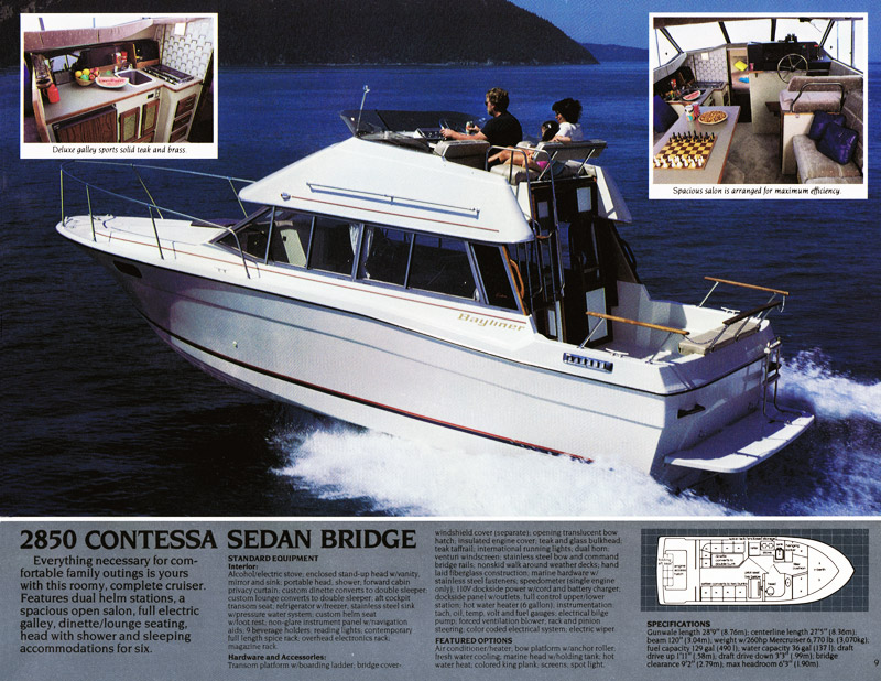 1982 Bayliner Brochure Page 9