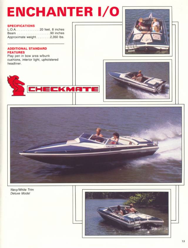 1986 Checkmate Brochure Page 13