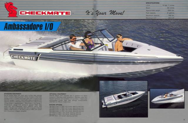 1987 Checkmate Brochure Page 18 & 19