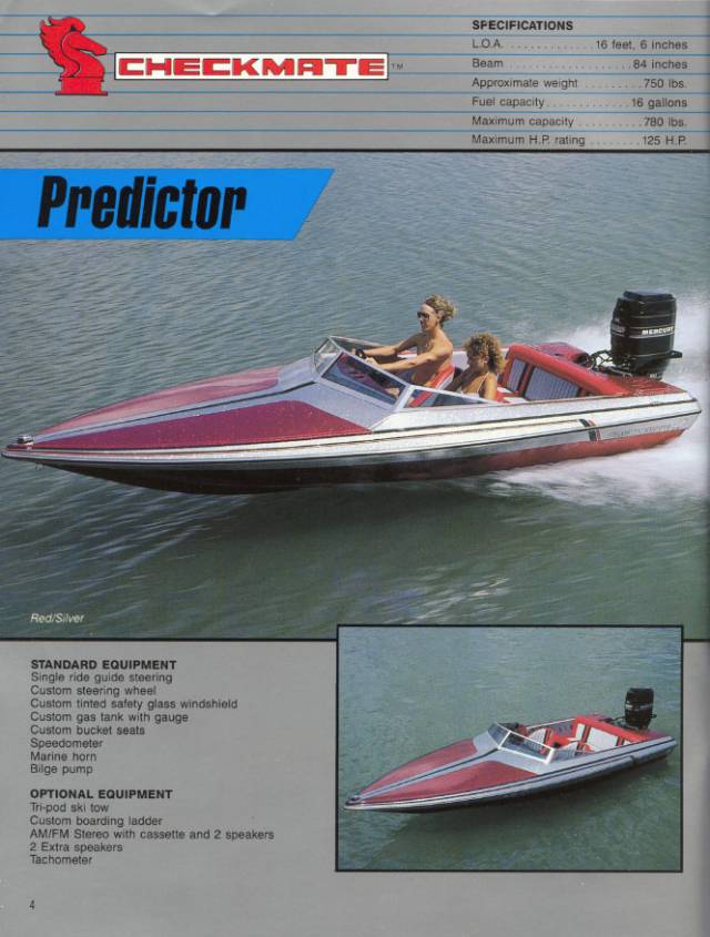 1987 Checkmate Brochure Page 4