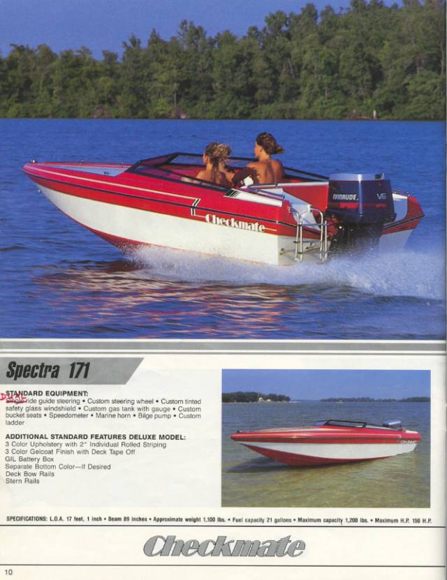 1988 Checkmate Brochure Page 10 | Endless Boating Forums