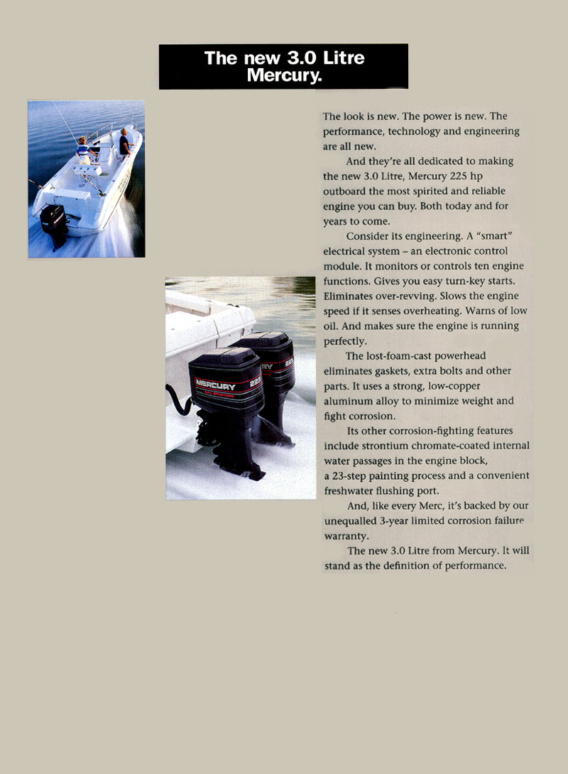 1994 Mercury Outboard Brochure Page 2