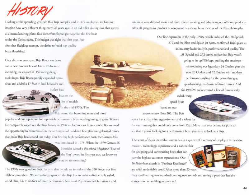 1997 Baja Brochure Page 44