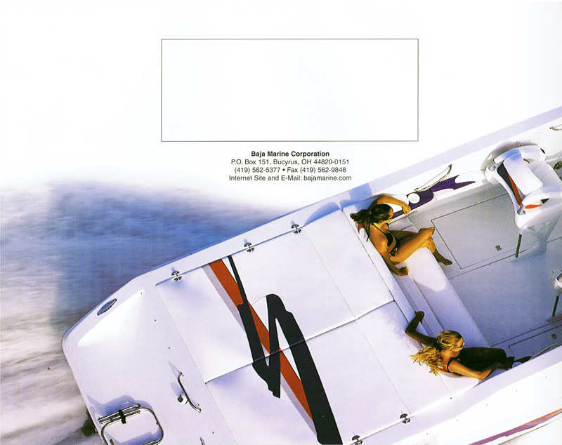 1997 Baja Brochure Page Rear Cover