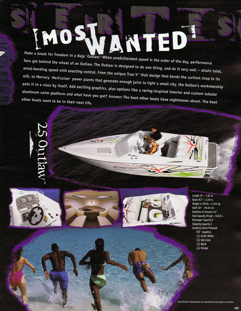 2001 Baja Brochure Page 10