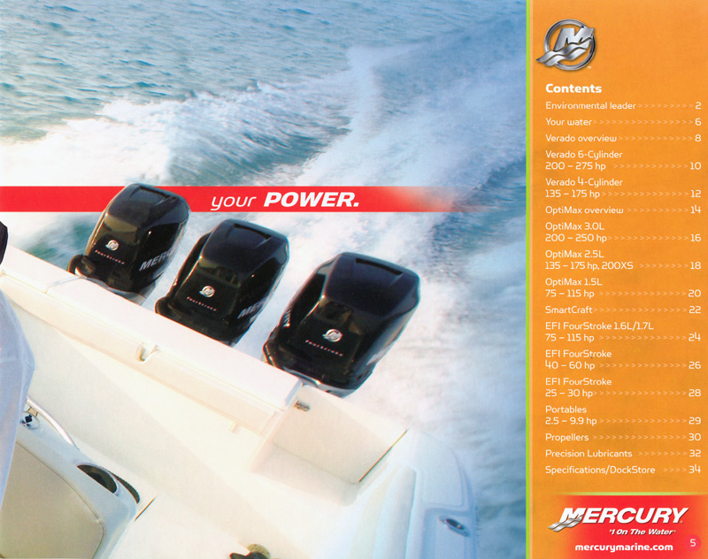 2006 Mercury Outboard Brochure Page 5