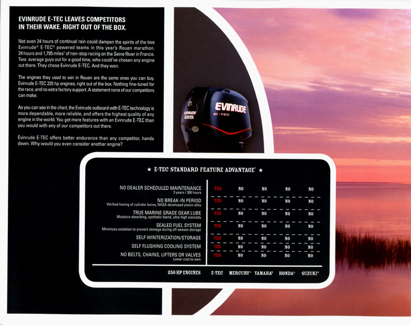 2007 Evinrude E-TEC Brochure Page 12