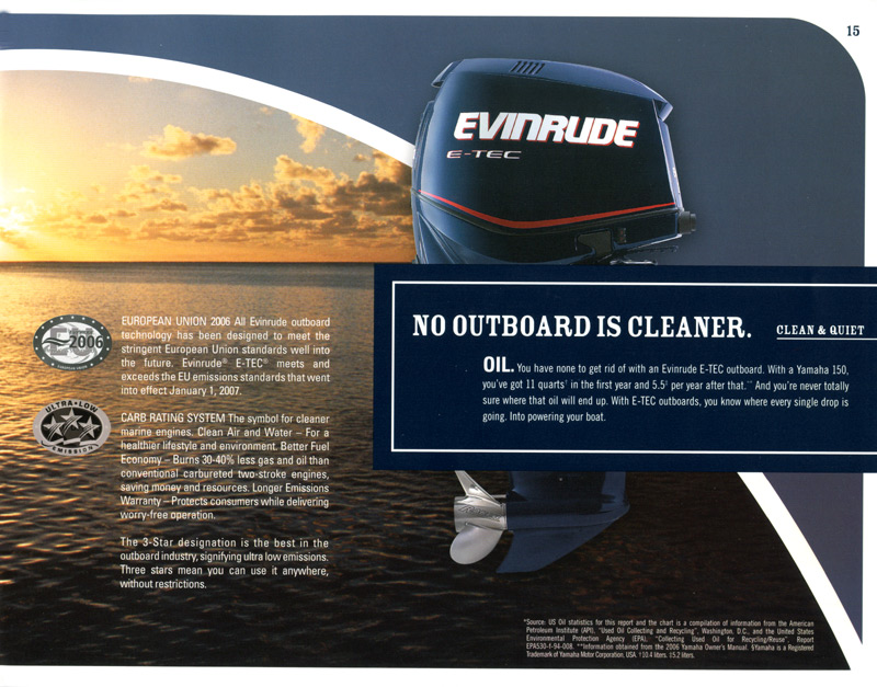 2007 Evinrude E-TEC Brochure Page 15