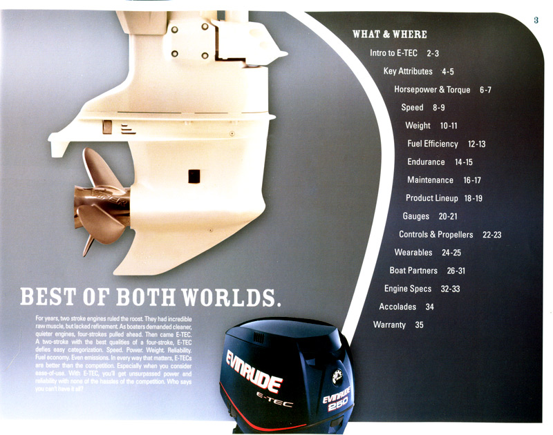 2007 Evinrude E-TEC Brochure Page 3