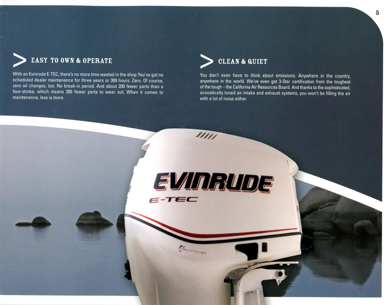 2007 Evinrude E-TEC Brochure Page 5