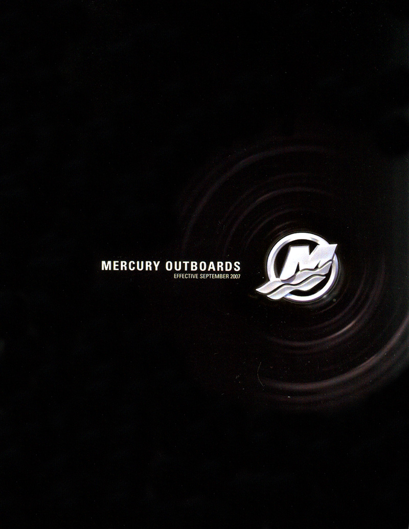 2007 Mercury Outboard Brochure Page 1